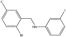 N-[(2-bromo-5-fluorophenyl)methyl]-3-iodoaniline 구조식 이미지