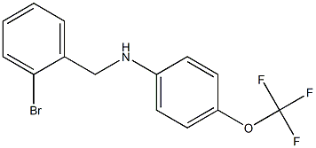 N-[(2-bromophenyl)methyl]-4-(trifluoromethoxy)aniline 구조식 이미지