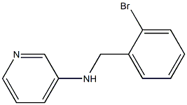 N-[(2-bromophenyl)methyl]pyridin-3-amine 구조식 이미지