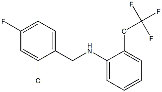 N-[(2-chloro-4-fluorophenyl)methyl]-2-(trifluoromethoxy)aniline Structure