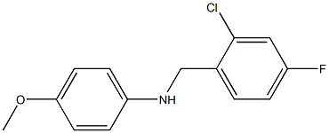 N-[(2-chloro-4-fluorophenyl)methyl]-4-methoxyaniline Structure