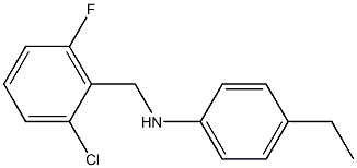 N-[(2-chloro-6-fluorophenyl)methyl]-4-ethylaniline Structure