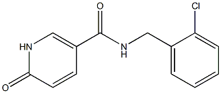 N-[(2-chlorophenyl)methyl]-6-oxo-1,6-dihydropyridine-3-carboxamide 구조식 이미지