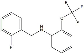 N-[(2-fluorophenyl)methyl]-2-(trifluoromethoxy)aniline Structure