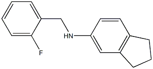 N-[(2-fluorophenyl)methyl]-2,3-dihydro-1H-inden-5-amine 구조식 이미지