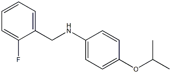 N-[(2-fluorophenyl)methyl]-4-(propan-2-yloxy)aniline 구조식 이미지