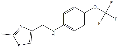 N-[(2-methyl-1,3-thiazol-4-yl)methyl]-4-(trifluoromethoxy)aniline Structure