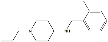 N-[(2-methylphenyl)methyl]-1-propylpiperidin-4-amine 구조식 이미지