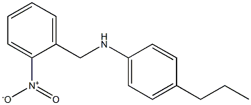 N-[(2-nitrophenyl)methyl]-4-propylaniline 구조식 이미지