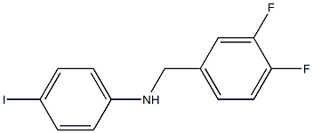 N-[(3,4-difluorophenyl)methyl]-4-iodoaniline 구조식 이미지