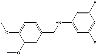 N-[(3,4-dimethoxyphenyl)methyl]-3,5-difluoroaniline 구조식 이미지