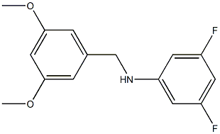 N-[(3,5-dimethoxyphenyl)methyl]-3,5-difluoroaniline Structure