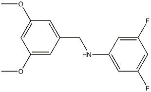 N-[(3,5-dimethoxyphenyl)methyl]-3,5-difluoroaniline 구조식 이미지