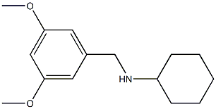 N-[(3,5-dimethoxyphenyl)methyl]cyclohexanamine 구조식 이미지