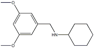 N-[(3,5-dimethoxyphenyl)methyl]cyclohexanamine Structure