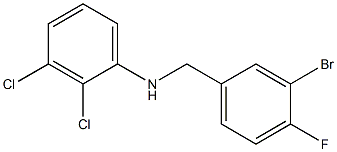 N-[(3-bromo-4-fluorophenyl)methyl]-2,3-dichloroaniline Structure