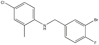 N-[(3-bromo-4-fluorophenyl)methyl]-4-chloro-2-methylaniline 구조식 이미지