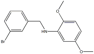 N-[(3-bromophenyl)methyl]-2,5-dimethoxyaniline 구조식 이미지