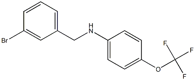 N-[(3-bromophenyl)methyl]-4-(trifluoromethoxy)aniline Structure