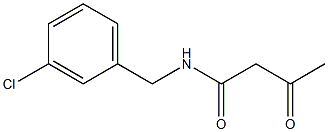 N-[(3-chlorophenyl)methyl]-3-oxobutanamide Structure