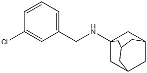 N-[(3-chlorophenyl)methyl]adamantan-1-amine Structure