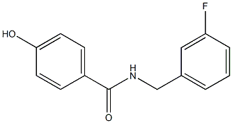 N-[(3-fluorophenyl)methyl]-4-hydroxybenzamide 구조식 이미지