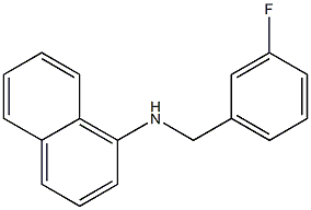 N-[(3-fluorophenyl)methyl]naphthalen-1-amine 구조식 이미지