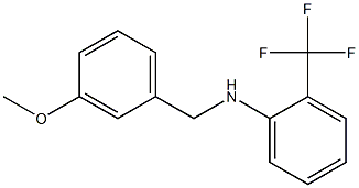 N-[(3-methoxyphenyl)methyl]-2-(trifluoromethyl)aniline Structure