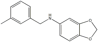 N-[(3-methylphenyl)methyl]-2H-1,3-benzodioxol-5-amine 구조식 이미지