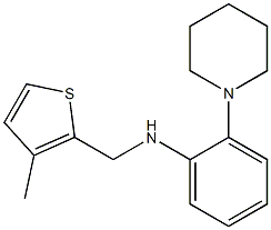 N-[(3-methylthiophen-2-yl)methyl]-2-(piperidin-1-yl)aniline 구조식 이미지