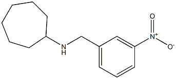 N-[(3-nitrophenyl)methyl]cycloheptanamine 구조식 이미지