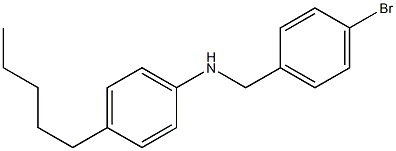 N-[(4-bromophenyl)methyl]-4-pentylaniline 구조식 이미지