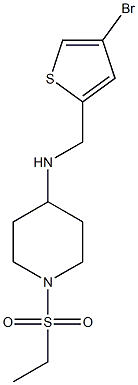 N-[(4-bromothiophen-2-yl)methyl]-1-(ethanesulfonyl)piperidin-4-amine 구조식 이미지