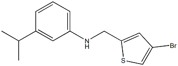 N-[(4-bromothiophen-2-yl)methyl]-3-(propan-2-yl)aniline 구조식 이미지