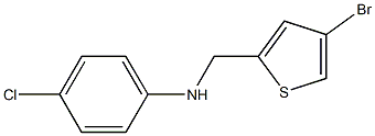 N-[(4-bromothiophen-2-yl)methyl]-4-chloroaniline Structure