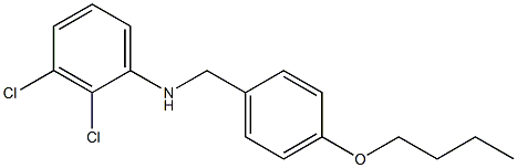 N-[(4-butoxyphenyl)methyl]-2,3-dichloroaniline Structure