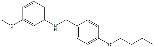 N-[(4-butoxyphenyl)methyl]-3-(methylsulfanyl)aniline Structure