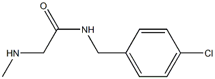 N-[(4-chlorophenyl)methyl]-2-(methylamino)acetamide Structure