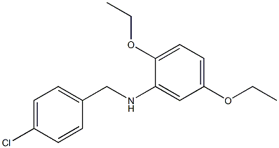 N-[(4-chlorophenyl)methyl]-2,5-diethoxyaniline Structure