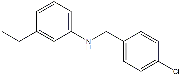 N-[(4-chlorophenyl)methyl]-3-ethylaniline Structure