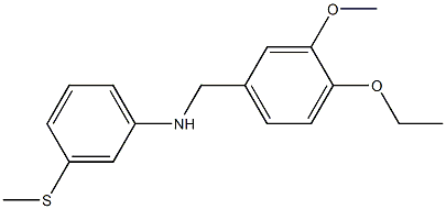 N-[(4-ethoxy-3-methoxyphenyl)methyl]-3-(methylsulfanyl)aniline 구조식 이미지