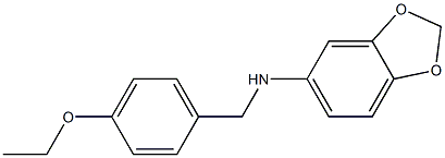 N-[(4-ethoxyphenyl)methyl]-2H-1,3-benzodioxol-5-amine Structure