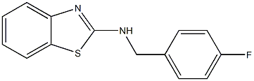 N-[(4-fluorophenyl)methyl]-1,3-benzothiazol-2-amine 구조식 이미지