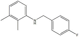 N-[(4-fluorophenyl)methyl]-2,3-dimethylaniline 구조식 이미지