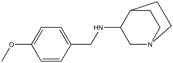 N-[(4-methoxyphenyl)methyl]-1-azabicyclo[2.2.2]octan-3-amine 구조식 이미지