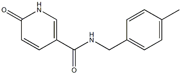 N-[(4-methylphenyl)methyl]-6-oxo-1,6-dihydropyridine-3-carboxamide 구조식 이미지