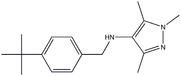 N-[(4-tert-butylphenyl)methyl]-1,3,5-trimethyl-1H-pyrazol-4-amine Structure