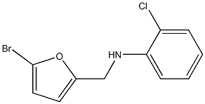 N-[(5-bromofuran-2-yl)methyl]-2-chloroaniline 구조식 이미지