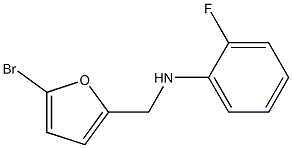 N-[(5-bromofuran-2-yl)methyl]-2-fluoroaniline 구조식 이미지