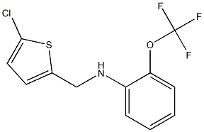 N-[(5-chlorothiophen-2-yl)methyl]-2-(trifluoromethoxy)aniline Structure